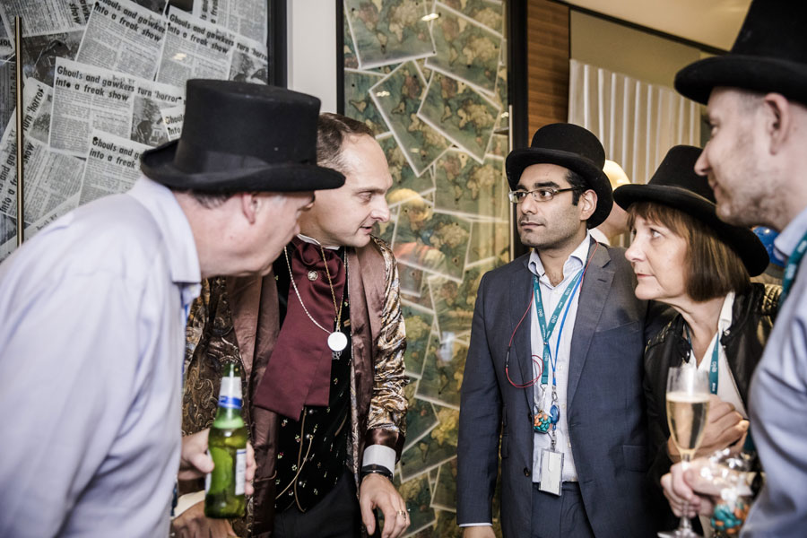 Corporate team building activities featuring an immersive escape room experience that encourages teamwork, communication and problem-solving.